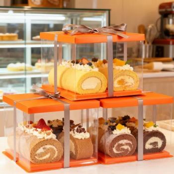 Stackable Square Plastic Cake Boxes, Sturdy and Space-Saving for Commercial Storage - Shandong Hongbo Packaging Technology Co., Ltd - China