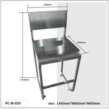Black Backless Galvanize Steel Bar Stools Set Counter Height Bar Stools with Footrest - Guangzhou Panyu District Shawan Hongyi Metal Products Factory - China