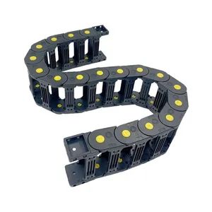 Weight Bearing Plastic Towline Nylon Cable Protecting Roller Drag Chain Robust Cable Chain for CNC Machine - Jinan Tom Machinery Manufacturing Co., Ltd. - China