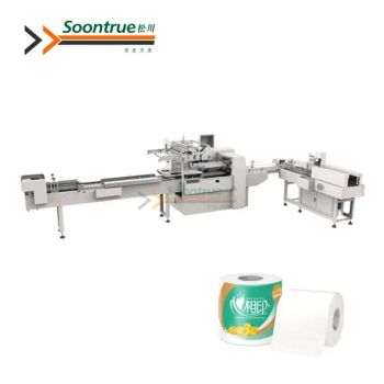 Automatic Single Roll Packing Machine for Tissue Rolls and Toilet Paper - High Speed 230 Rolls/Min with Individual Wrap & Heat Seal for Hygiene Products - Shanghai Soontrue Fengguan Packaging Automation Co., Ltd. - China