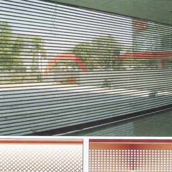 Perforated Rolling Shutters Remote Access Available Light Transmission 30-40% Operation Type Motorized Or Manual Coil Housing Shape Square, Round, 45 - Sagar Rolling Shutters - India