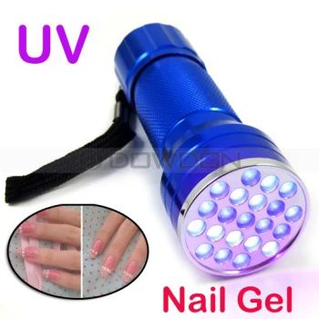 21 LED UV Black Light UV Gel Lamp Inks Scorpions Detecting Flashlights (TORCH-03) - Shenzhen Dowdon Tech Co., Ltd. - China