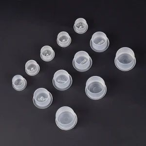 100PCS Disposable Tattoo Ink Caps S/M/L/XL Tattoo Ink Cups with Base Clear Plastic Pigment Permanent Makeup Container - Yiwu Surewell Beauty Co., Ltd. - China