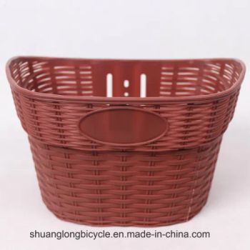 Excellent Brown PP City Bicycle Front Basket (SL-CL-108) MOQ 500PCS Origin Hebei Model NO. 9558 Logo OEM Accpeted Stay Diameter - Guangzong Shuanglong Bicycle Industry Co., Ltd. - China