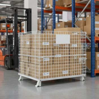 Durable Wire Mesh Cage Stackable Storage Cages Ideal for Automotive Component Management - Xiamen Wuhao Industry &Trade Co., Ltd. - China