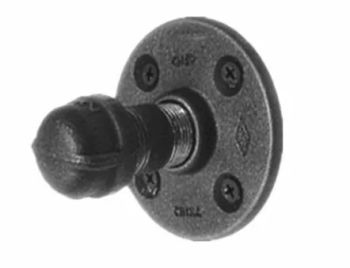 DIY Pipe Furniture Kit Black Malleable Iron Industrial Style Wall Hooks with 1/2" 3/4'' Inch Threaded Floor Flanges Fittings - Hebei Hanghong Trading Co., Ltd. - China