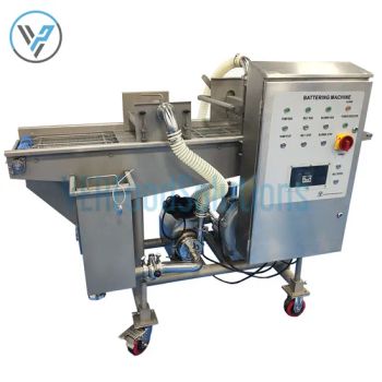 Commercial Use Burger Patty Nuggets Batter Breading Line Coating Waterfall Battering Machine - Shandong VER Machinery Co., Ltd. - China
