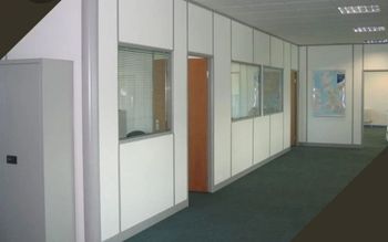 Modular Office Drywall Partition Color Gray Interior Yes Built Type Modular I Deal In New Only Insulation Acoustic Thickness Of Sheet - Ahad Infrastructure - India