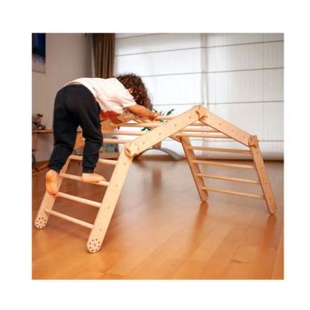 Children Climbing Frame Wooden Kids Triangle Children Climbing Frame Kids Indoor Climbing Frames - Cao County Zhi Zhen Mei Wood Co., Ltd. - China