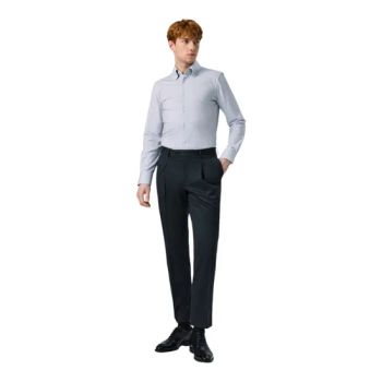 Modern Cut Light Blue Button-Down Collar Custom Tailored for Business and Casual Wear Mens Shirts - Qingdao Steven Tailoring I&T Co., Ltd - China