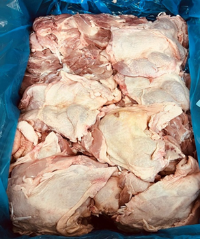 Frozen chicken leg meat, boneless, Skin on - Maladupi Kft - Hungary