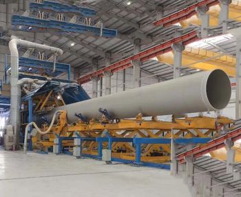 Contiuous Fiberglass Winding Machine Pipes Production Line / Filament Winding Machine for Main Irrigation Line, GRP Production Line for Composite Pipes Plant - Guangzhou Huachuang Intelligent Technology Co., Ltd. - China