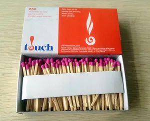 42mm High Standard Wood Stick Safety Matches Material Wood Model NO. M-004 Model Safety Matches Color of Match Head Red Stick Size 42*2.0*2.0mm - HK MOUNTAIN TOP ENTERPRISE LIMITED - China