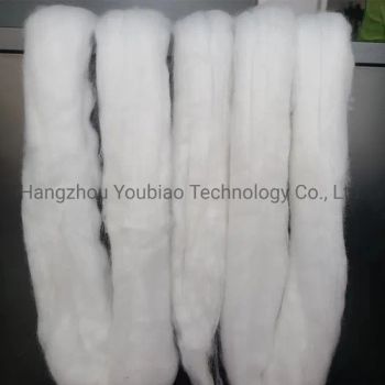 Raw White 3D*88mm Semi-Dull Nylon Fiber Tops for Wool Spinning - Hangzhou Youbiao Technology Co., Ltd. - China