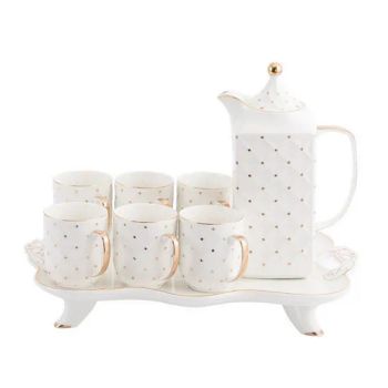 Luxury Tea Set Ceramic Hand-Painted Gold Afternoon Porcelain Water Tea Coffee Pot Sets - Xiamen Starlights Trading Co., Ltd. - China