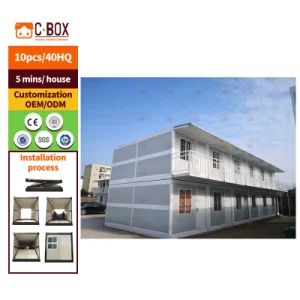 Cbox Fast Installation Hoisting Mobile Prefab Folding Container House for Worker Accommodation and Canteen - Guangdong Cbox Co., Limited. - China