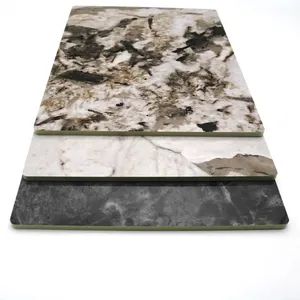 Affordable Fireproof Waterproof Realistic Versatile Stylish Pet Marble Effect Wood Veneer Wall Panels Board for Home Decorating - Haining Haohan Import and Export Co., Ltd. - China