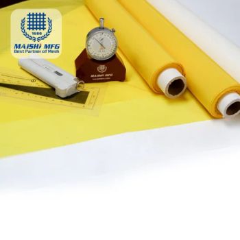 Polyester Screen Printing Mesh Fabric Model NO. 337 Elasticity Low Width 0.6m-3.6m Trademark MAISHI HS Code 5911200090 Origin Hebei, - Hebei Meshtech Technology Co.,LTD - China