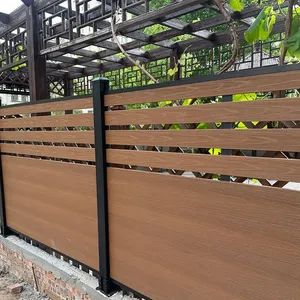 Waterproof Aluminium WPC Fences Panel Wood Plastic Composite Garden Outdoor Fence - Anhui Wenyang New Material Technology Co., Ltd - China