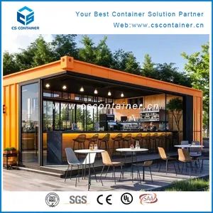 Corrugated Container House Prefabricated Portable Office Coffee Shop Mobile Restaurant Kiosk - CS Modular House Co.,Ltd. - China