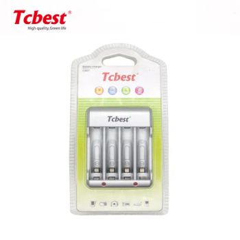 Tcbest Charger Super Charge Rechargeable AA/AAA Ni-MH / Ni-CD Battery Charger 2/4 Cable OEM Accepted - Shenzhen Tcbest Battery Industry Co., Ltd. - China