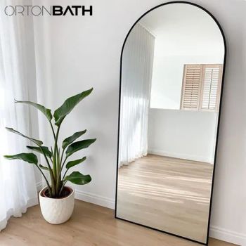 Ortonbath Decor Mirror Black Framed Bath Home Smart Wall Mounted Non-LED Mirror Bathroom Designer Against to Wall Art Mirror Dressing Mirror - Orton Group Co., Ltd. - China