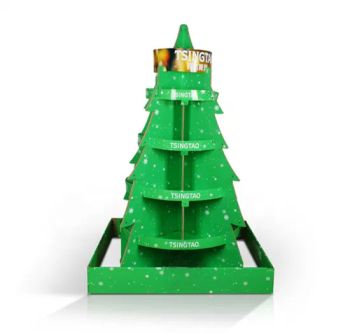 Cardboard Decorative Christmas Tree Stand, Christmas Decoration - Kunshan Deco POP Display Co., Ltd. - China