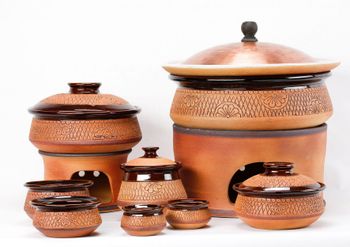 LUXURY HANDMADE CERAMIC WARE Material Ceramic Firing Temperature 1,200°c Water Resistance Waterproof Material Density Denser, Stone-like Quality - K and K  Hotel Products  - Sri Lanka