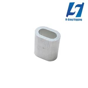 Aluminum Oval Sleeves DIN 3093 Single Ferrule Type for Cable Systems - Qingdao H-Ding Rigging Co., Ltd. - China