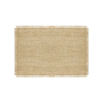 12 X 18 Inches Classic Style Burlap Placemats with Fringed Edges Jute Table Mats - Anji Yangyi Textile Co, . Ltd - China