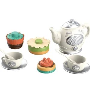 Afternoon Tea Toy Tea Cups and Saucers Set Party Favors Toys Kids Tea Set with Dessert Cake Toy - Shantou Tombo Toys Co., Ltd. - China