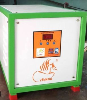 Three Phase Servo Voltage Stabilizer, 90-280V/415-480V Weight veriable Phase Three Phase Cooling Type Air Cooled Place Of Origin - Advance Technology - India