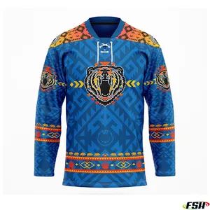 High Quality Custom Made Full Sublimation Print Ice Hockey Wear Hockey Jersey - Dongguan Fshsportswear Co., Ltd. - China