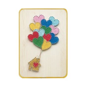 Customizable DIY Wood Crafts Kit-String Art for Kids Sewing & Weaving Toys - Ningbo Hardwork Art & Craft Co., Ltd. - China