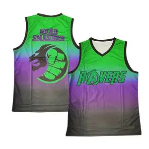 Sublimation Embroidered Custom Logo Basketball Jersey and Shorts Youth Reversible Basketball Uniform Sets Clothing - Wujiang Hailihong Textile Co., Ltd. - China