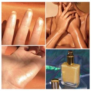 Private Label 100% Vegan Tanning Lotion Custom Bottle Lotion Mist Spray Glitter Body Shimmer Oil - Guangzhou Shiruoni Cosmetics Co., Ltd. - China