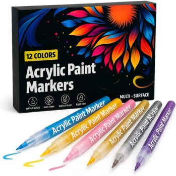 Non-Toxic Acrylic Marker Pens for Kids and Adults MOQ 100sets Trademark H&B Type Marker Pen OEM/ODM Welcome Writing Width - Shanghai Haobin Stationery & Art Material Co., Ltd. - China