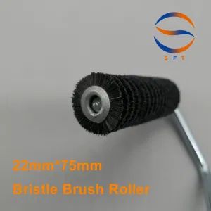 22mm Pure Pig Mane Bristle Brush Rollers FRP Industry Black 1Y MOQ100 - SFT Industries Co., Ltd. - China