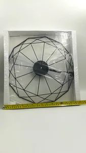 Iron Hollow Wall Clock USA Style Metal Clock - Xiamen Junnong Agri Production Sell Co., Ltd. - China