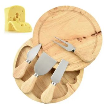 Great Gift Stainless Steel Knife Tools Storage Case Bamboo Board Cheese Sets - NINGBO SEVEN STAR STATIONERY & GIFT CO., LTD. - China