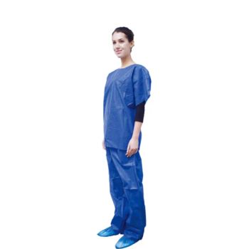 Disposable Scrub Set Single Use Medical Clothing Group Adult Origin China Trademark OEM Model NO. 1708 Shelf Life 5 - CIT (HUBEI) PROTECTIVE PRODUCTS CO., LTD. - China