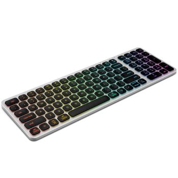 CNC Aluminum Frame Wireless Keyboard with Scissor Silent Switches, Ergonomic Keys for Mac/Win Cross-Platform - Dongguan Siyaji Electronic Technology Co.,Ltd - China