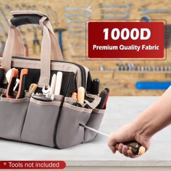 Heavy Duty Tool Bag, 32-Pocket Wide Mouth Tool Tote Organizer Storage, Portable Electrician Open Top Tool Bags - Quanzhou Boenly Trade Co., Ltd. - China