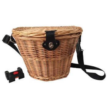 Willow with Handle & Plastic Qr Bike Basket Bicycle Basket (HBK-149) - SHENZHEN XINHANFENG TRADING CO., LTD. - China