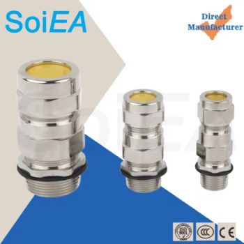 Brass G Single Sealed Armored Explosion Proof Cable Gland Wire Seal Fixed Locking Stuffing Box Gran Head Cable Connector - Wenzhou Soiea Electric Co., Ltd. - China