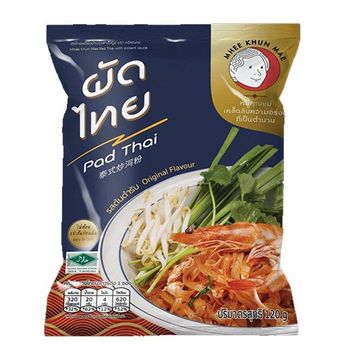 Instant Noodles Pad Thai Noodles Instant Food Bulk Package Packing 120g HALAL Premium Products Famous Brand Best Taste - Baan Krueng Saing - Thailand