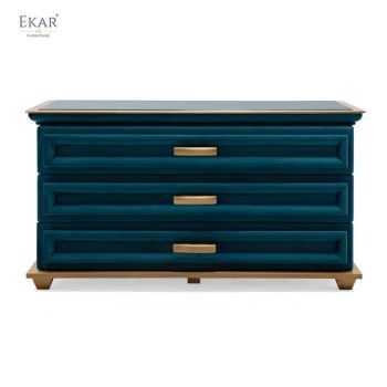 Ekar Modern Velvet Chest of Drawers - EKAR FURNITURE CO.,LTD - China