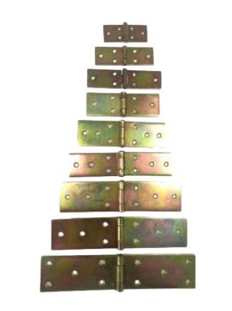 Galvanized White Yellow Zinc Plate Steel Hinge 30x22 40x40 50x50 60x60 80x80mm MOQ100 1Y SunStone Tianjin - Tianjin Sunstone Ruize International Trade Co., Ltd. - China