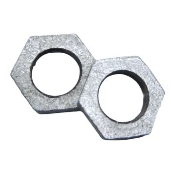 Electrical Galvanized Backnuts Gi Malleable Iron Pipe Fittings of BS/NPT Threads Gi Locknuts with 1/2 Inch Used for Oil Supply - Hebei Jinmai Casting Co., Ltd. - China
