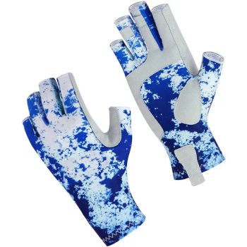 Upf50+ Block Fingerless Fishing Gloves for Kayak Hiking Paddling Sailing Rowing Driving - Shijiazhuang Runlei Labour Protection Supplies Co., Ltd. - China